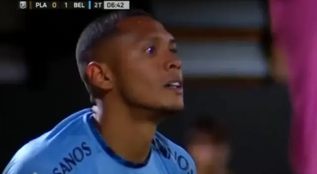 Bryan Reyna se falló insólita ocasión de gol ante Platense con Belgrano