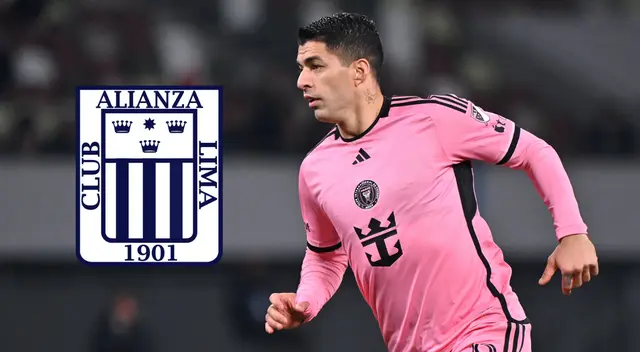 Luis Suárez se encontró con exentrenador de Alianza Lima tras el partido entre Inter Miami y Newell's. Foto: Composición Líbero/MLS/Alianza Lima