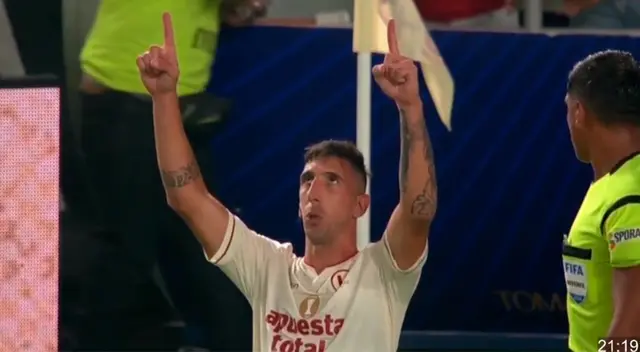 Diego Dorregaray anotó el 1-0 de Universitario sobre Melgar