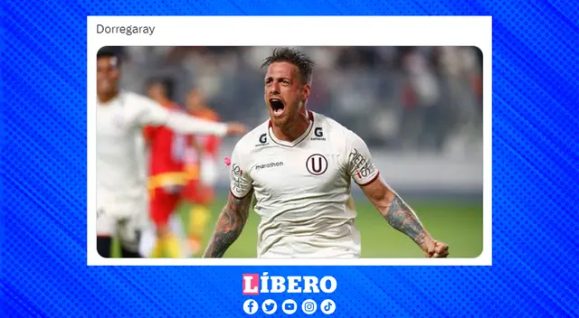 Comparan irónicamente a Dorregaray con el exgoleador de la U, Germán Dennis.