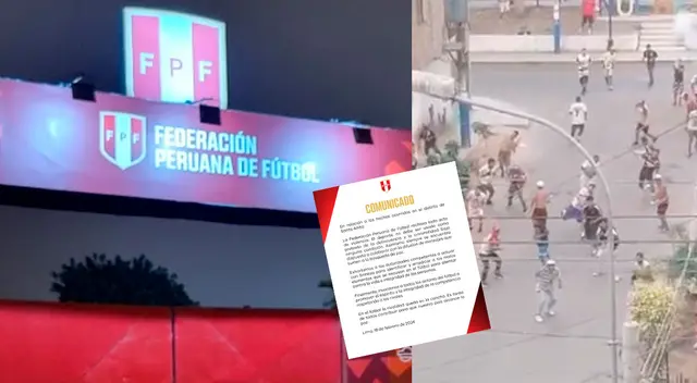 FPF se pronunció sobre la balacera entre presuntos barristas de Universitario y Alianza Lima FPF se pronunció sobre la balacera entre presuntos barristas de Universitario y Alianza Lima
