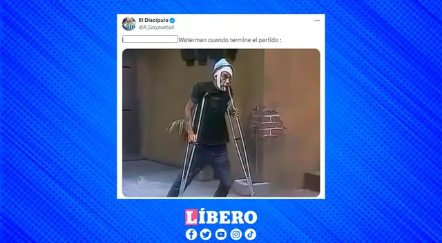 Los hinchas mencionan que Waterman sufrió una gran cantidad de faltas en el partido.