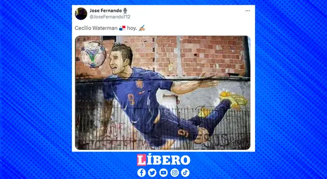 Waterman fue una de las figuras del partidos tras anotar un gol en el minuto 10'.