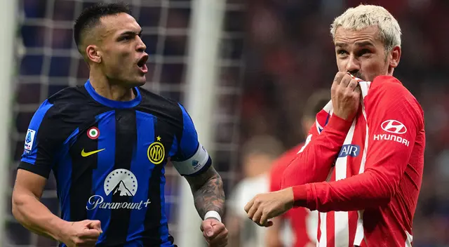 Lautaro Martínez y Antoine Griezmann intentarán ser los protagonistas del partido. Foto: Composición Líbero/Inter/Atleti