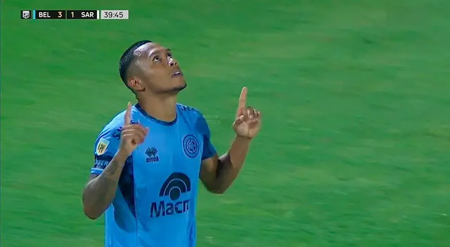 Bryan Reyna anotó su primer gol con Belgrano Bryan Reyna anotó su primer gol con Belgrano