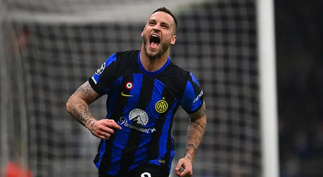 Arnautovic anotó el gol de la victoria de Inter sobre Atlético Madrid.