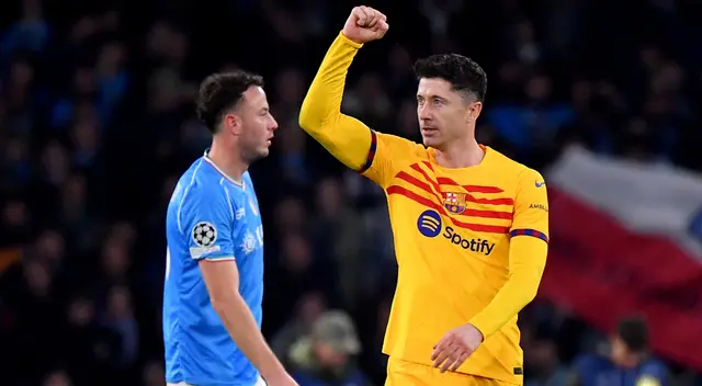 Lewandowski anotó en el Estadio Diego Armando Maradona.
