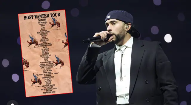 Conoce el listado de canciones que interpretó Bad Bunny en el comienzo de su gira 'Most Wanted Tour' 2024.