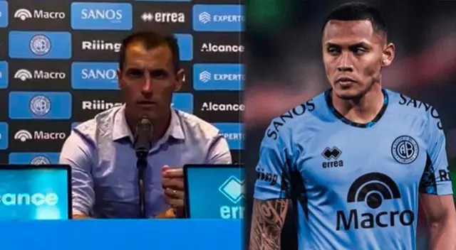 DT de Belgrano explicó por qué sacó a Bryan Reyna del campo de juego DT de Belgrano explicó por qué sacó a Bryan Reyna del campo de juego