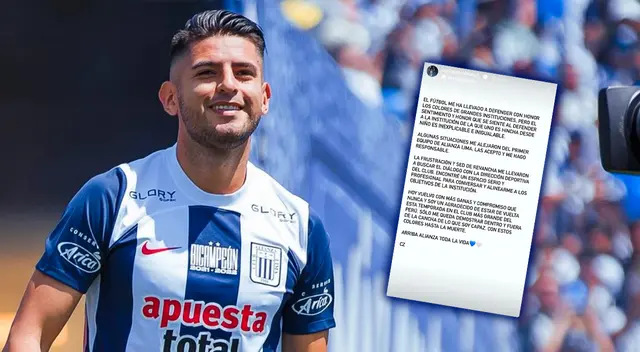 Carlos Zambrano vuelve a Alianza Lima en 2024 Carlos Zambrano vuelve a Alianza Lima en 2024