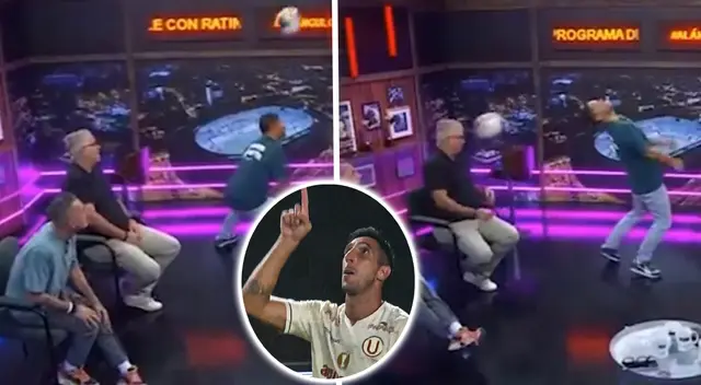El blooper de Pedro García con Diego Rebagliati por imitar gol de Diego Dorregaray. El blooper de Pedro García con Diego Rebagliati por imitar gol de Diego Dorregaray.