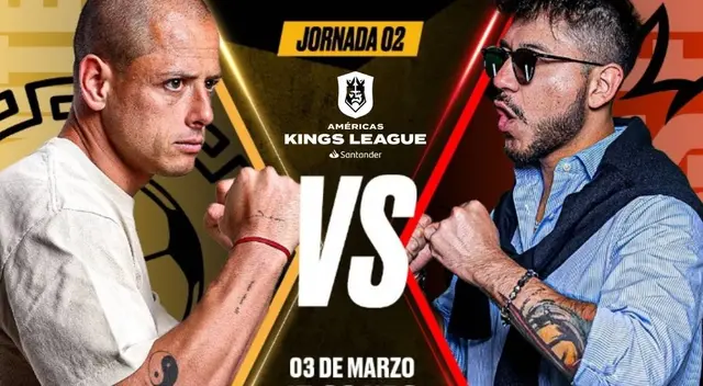 Programación del duelo Persas FC vs Olimpo United por la Kings League Américas.