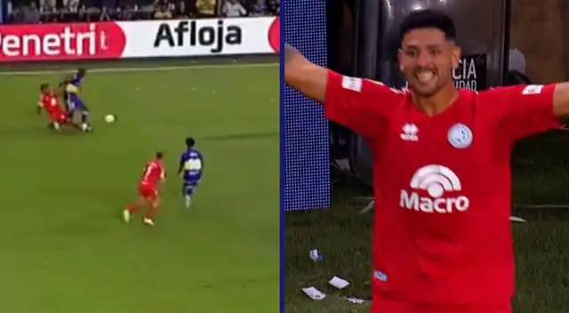 Belgrano anota el primer gol del partido ante Boca por error de Advíncula.