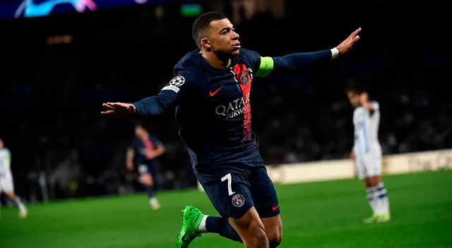 Kylian Mbappé clave en la victoria de PSG por Champions League.