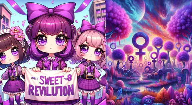 Día de la Mujer: los mejores diseños creados con IA para HOY 8 de marzo