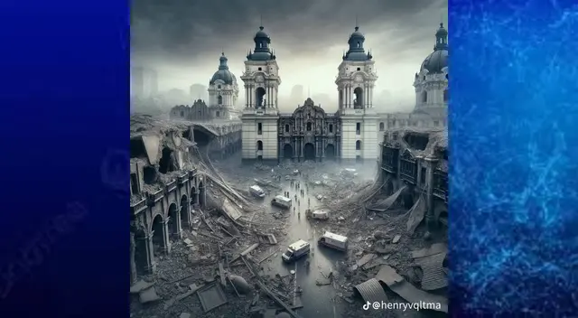 La Inteligencia Artificial graficó las destrucción que traería un fuerte sismo.
