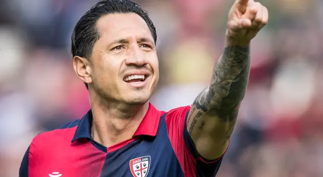 Lapadula anotó el primer gol de Cagliari en la victoria ante Salernitana.