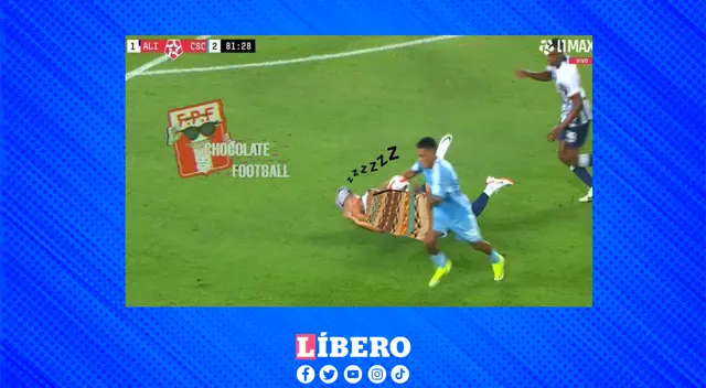 Fanáticos tomaron con humor la jugada entre Grimaldo y Zambrano.