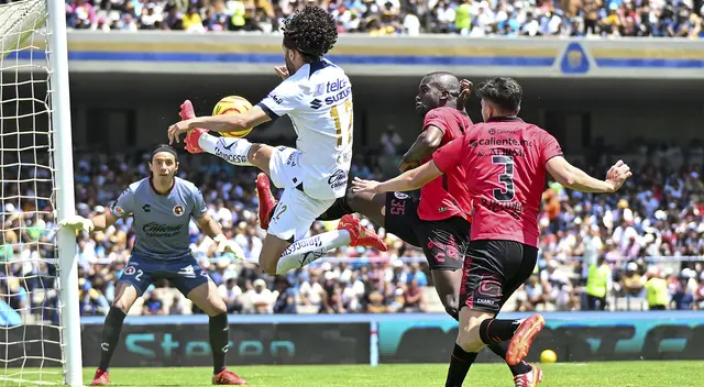 Pumas y Tijuana jugaron en el Estadio Universitario.