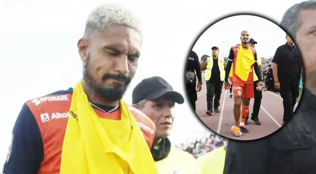 Paolo Guerrero salió del Miguel Grau con hielo y guardaespaldas