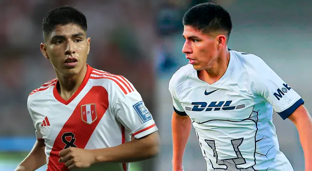 Piero Quispe llegó a Pumas UNAM a finales del 2023. Foto: Composición Líbero/La Bicolor/Pumas UNAM