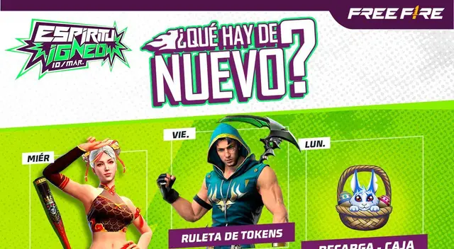 Obtén recompensas GRATIS del 13 al 19 de marzo 2024 en Free Fire. Obtén recompensas GRATIS del 13 al 19 de marzo 2024 en Free Fire.