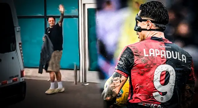 Gianluca Lapadula llegó a Lima para unirse a los entrenamientos de la selección peruana.