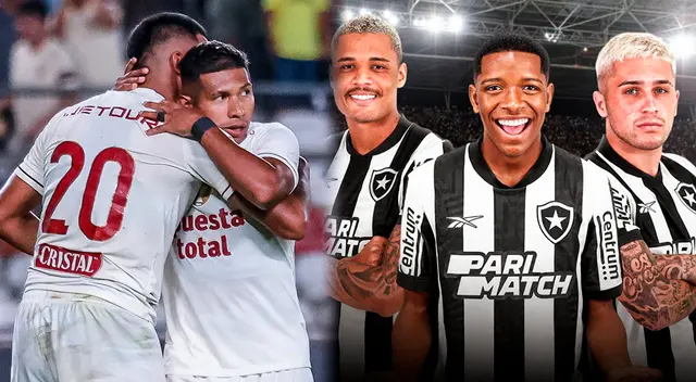 El encuentro entre Universitario y Botafogo se jugará en la tercera fecha. Foto: Composición Líbero/Universitario/Botafogo