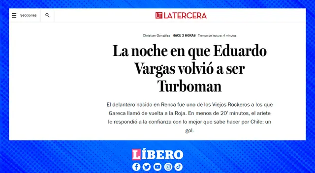 Eduardo Vargas fue una de las figuras en el debut de Ricardo Gareca con la selección chilena.