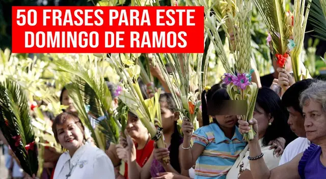 Las mejores frases por Domingo de Ramos 2024 para redes sociales.