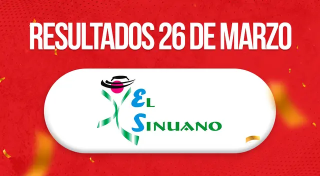 Revisa AQUÍ los resultados oficiales del Sorteo Sinuano Día y Noche del 26 de marzo.