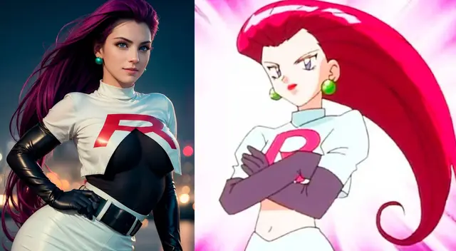 Así se vería Jessie, la villana de Pokémon, en la vida real según la Inteligencia Artificial