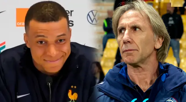 Kylian Mbappé y Ricardo Gareca se vieron las caras por primera vez en Rusia 2018. Foto: Composición Líbero/FFF/La Roja Kylian Mbappé y Ricardo Gareca se vieron las caras por primera vez en Rusia 2018. Foto: Composición Líbero/FFF/La Roja