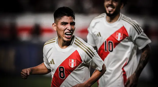 Piero Quispe marcó su primer gol con la selección peruana.