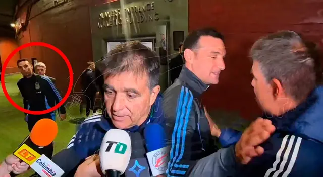 Lionel Scaloni interrumpió entrevista de Claudio Vivas.