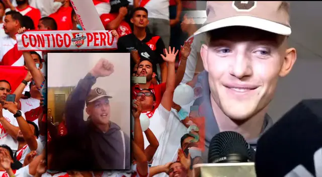 Oliver Sonne fue sorprendido en el aeropuerto y dijo: "Arriba Perú"