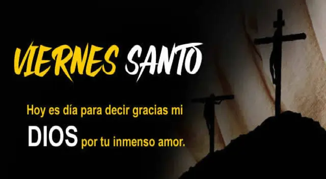 Envía a tus seres queridos imágenes con frases cortas de Viernes Santo.