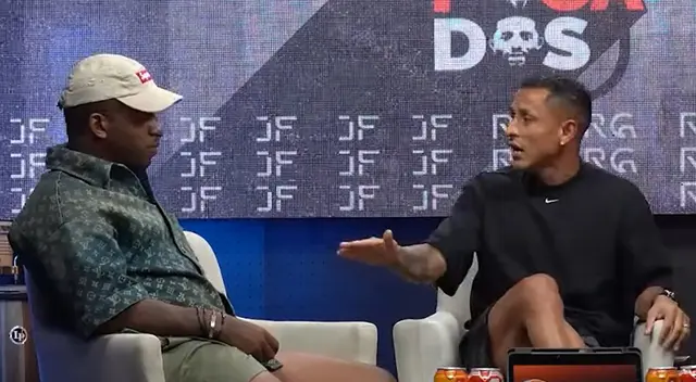 Yoshimar Yotún y Jefferson Farfán durante entrevista en el programa "Enfocados". Yoshimar Yotún y Jefferson Farfán durante entrevista en el programa "Enfocados".