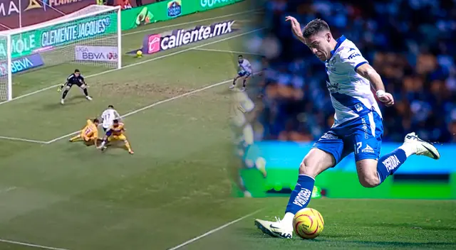 Ormeño lleva 3 goles con Puebla en lo que va del año. Foto: Composición Líbero/Fox Sports/Puebla