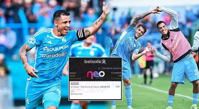 Apostó miles de soles al partido de Sporting Cristal y se duplicó sus ganancia en minutos.