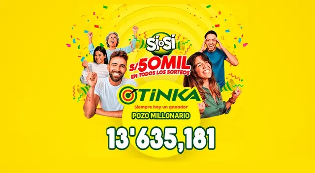 Revisa todos los detalles del sorteo de La Tinka de este miércoles 3 de abril de 2024.