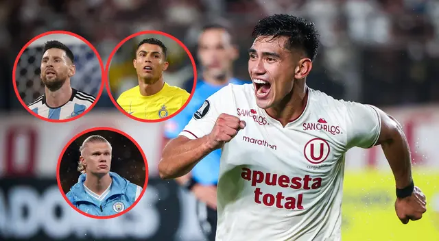 José Rivera es el máximo goleador de Universitario en el año. Foto: Composición Líbero/Universitario/Conmebol/Al Nassr/Premier League José Rivera es el máximo goleador de Universitario en el año. Foto: Composición Líbero/Universitario/Conmebol/Al Nassr/Premier League
