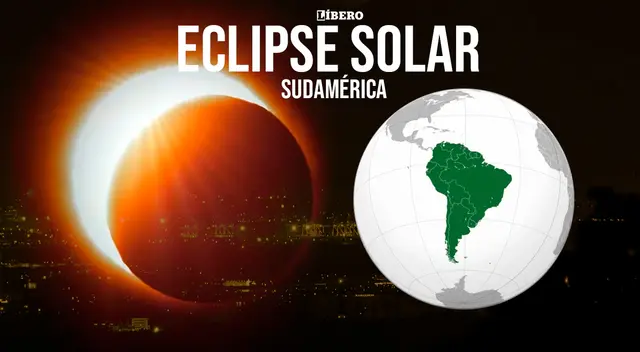 Países en Sudamérica que podrán ver el eclipse solar total este 8 de abril. Países en Sudamérica que podrán ver el eclipse solar total este 8 de abril.
