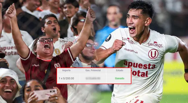El 'Tunche' Rivera anotó dos goles a favor de Universitario y un hincha ganó mucho dinero.