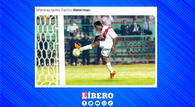 Diversas personas recordaron este momento tras el fallido gol de Waterman.