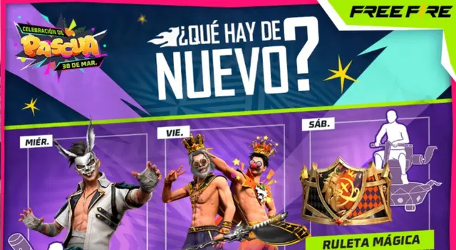 Agenda semanal Free Fire 2024 Agenda semanal Free Fire 2024