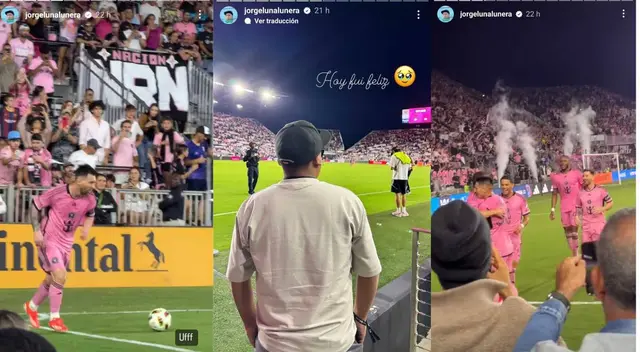 El creador de 'Hablando huevad*s' estuvo a metro de Messi en el duelo Inter Miami - Colorado Rapids.