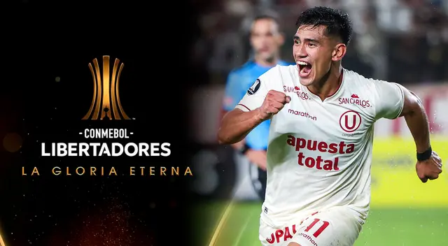 José Rivera es el goleador de Universitario en el año. Foto: Composición Líbero/Copa Libertadores/Universitario