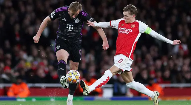 Arsenal vs Bayern Múnich en la Champions League.