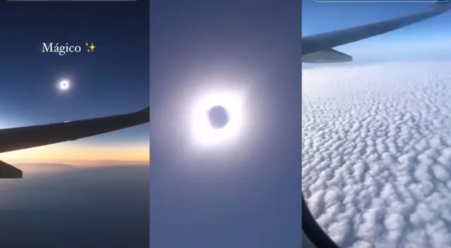Una tiktoker compartió su experiencia de primera mano al presenciar un eclipse solar desde los cielos. Una tiktoker compartió su experiencia de primera mano al presenciar un eclipse solar desde los cielos.